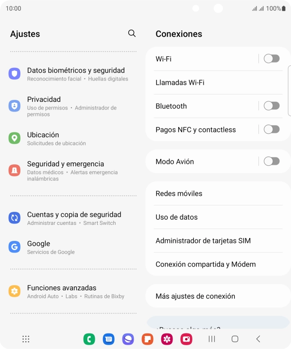 Pulsa Cuentas y copia de seguridad.