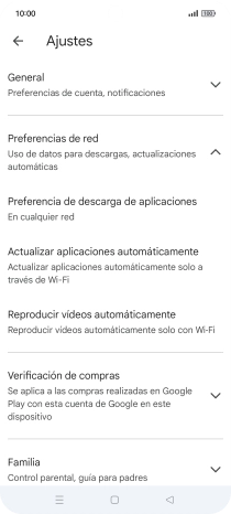 Pulsa Actualizar aplicaciones automáticamente.