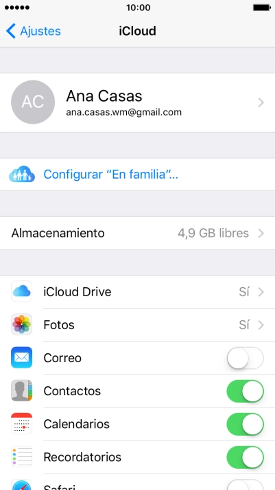 Pulsa iCloud Drive.
