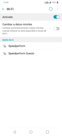Pulsa la red wifi deseada.