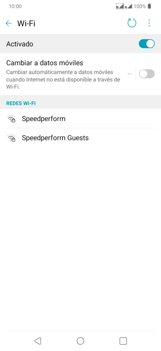Pulsa la red wifi deseada.
