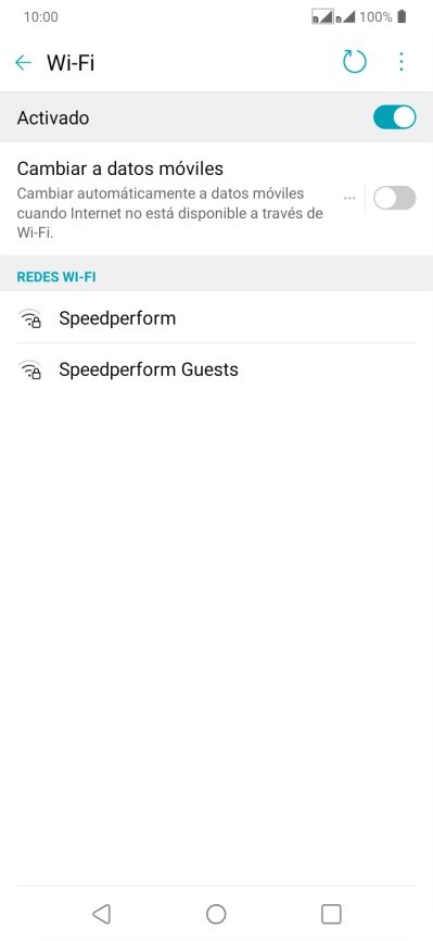 Pulsa la red wifi deseada.