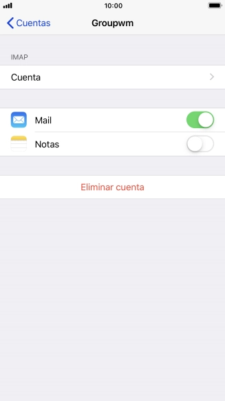 Pulsa Cuenta.
