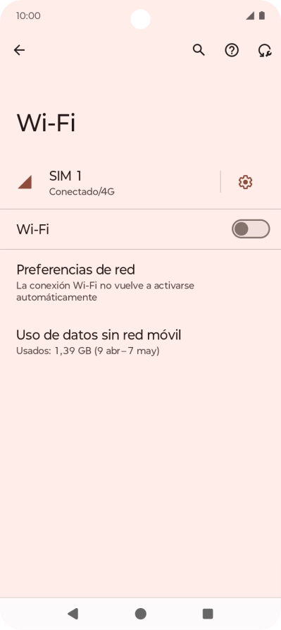 Pulsa el indicador junto a 