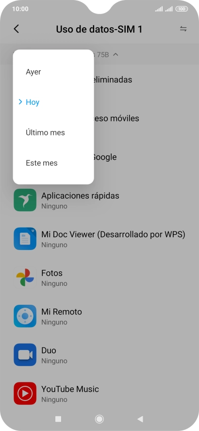 Pulsa el ajuste deseado.