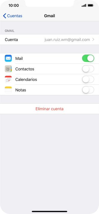 Pulsa el indicador junto a 
