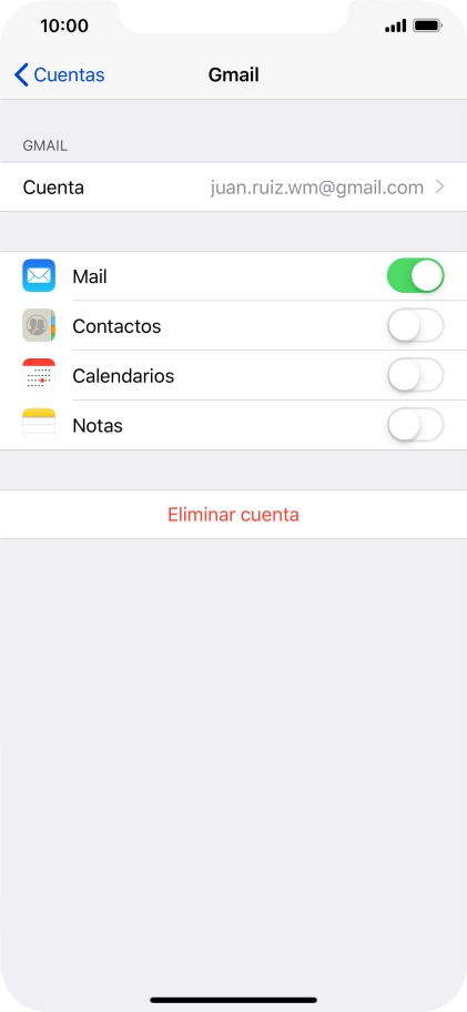 Pulsa el indicador junto a 