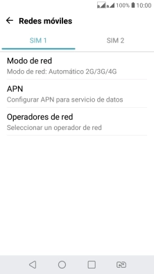 Pulsa la tarjeta SIM deseada.
