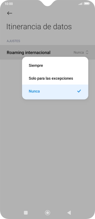 Pulsa el ajuste deseado para activar o desactivar la función.