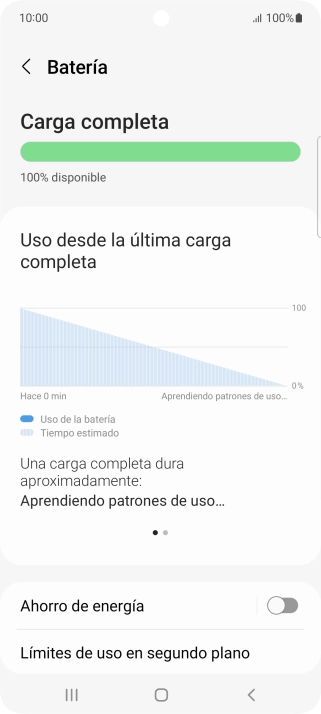 Pulsa Ahorro de energía.