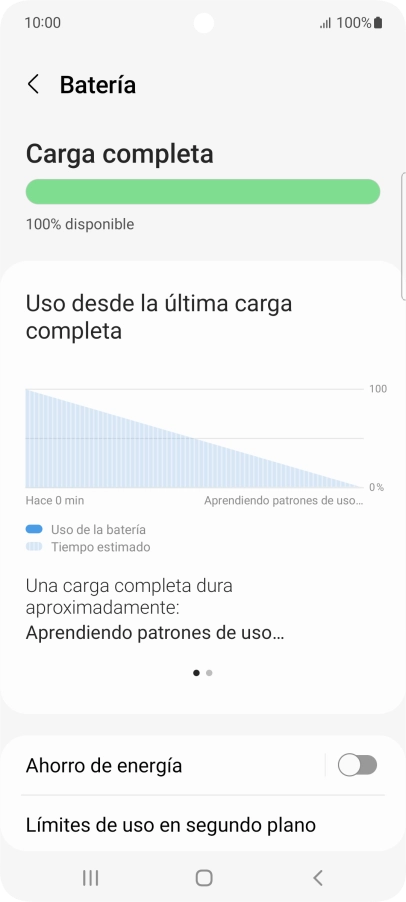 Pulsa Ahorro de energía.