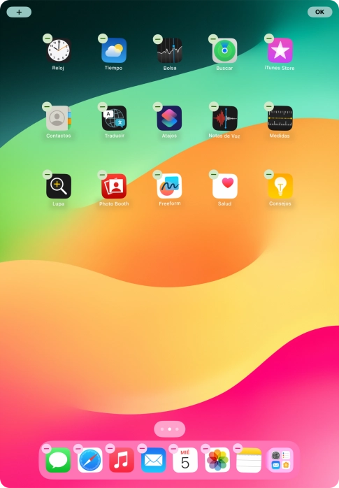 Pulsa el icono de añadir.