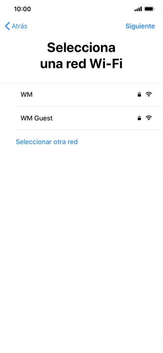 Pulsa la red wifi deseada.