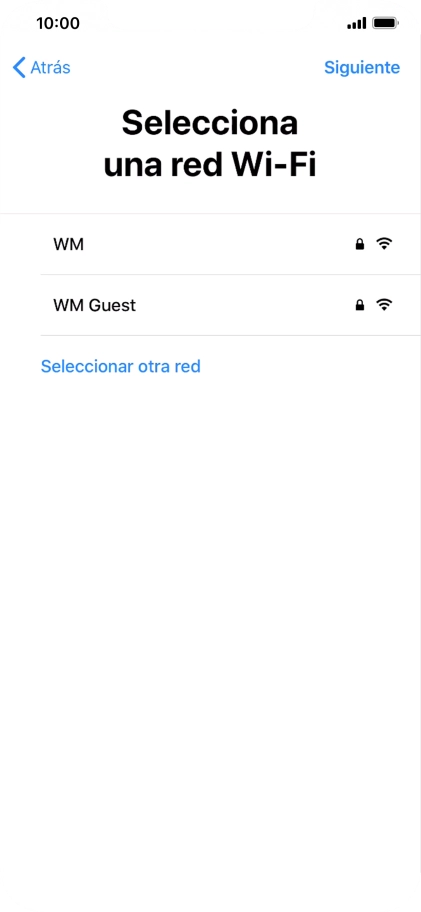 Pulsa la red wifi deseada.
