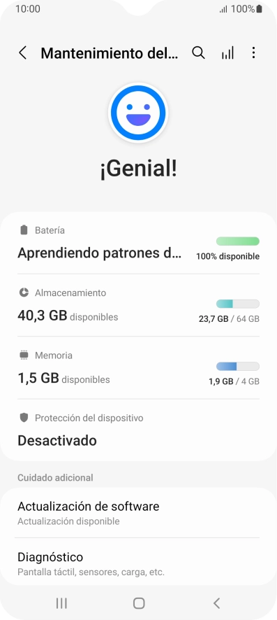 Pulsa Batería.