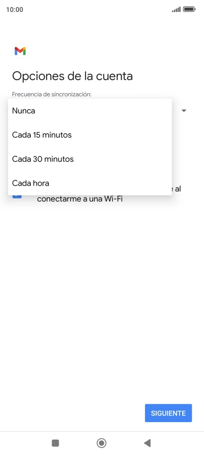 Pulsa el ajuste deseado.