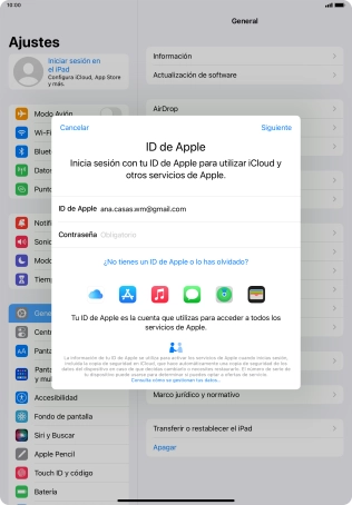 Pulsa en el campo junto a 