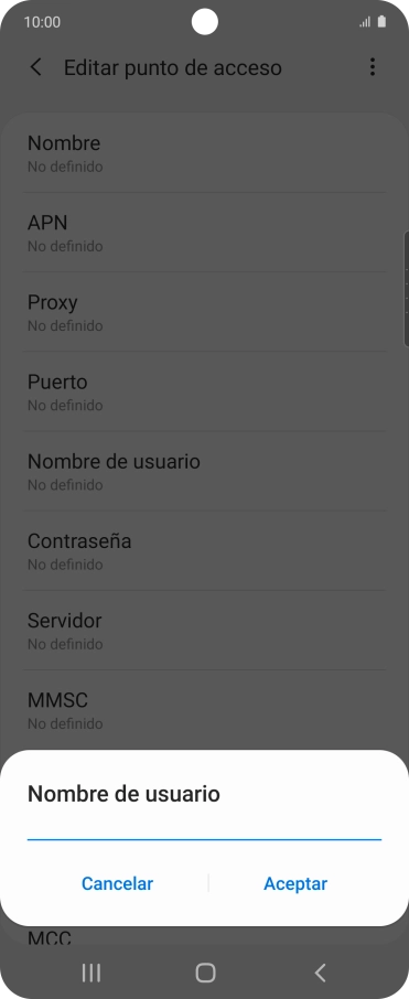 Introduce wap@wap y pulsa Aceptar.