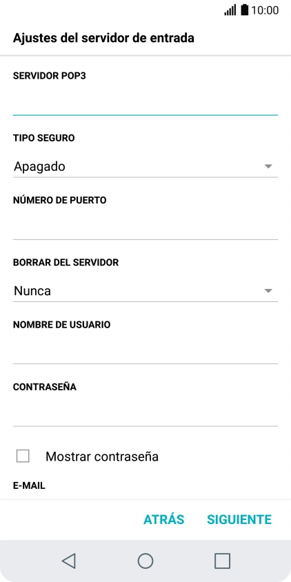 Pulsa la lista desplegable bajo 