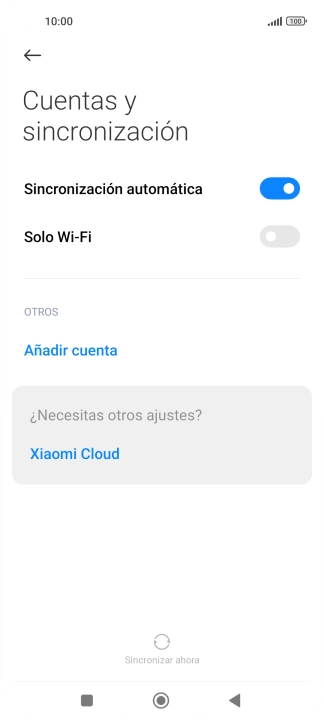 Pulsa Añadir cuenta.