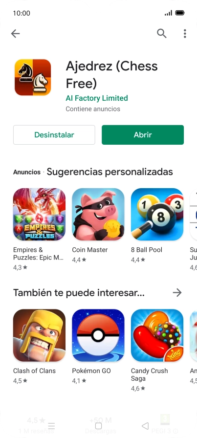 Pulsa la tecla de inicio para terminar y regresar a la pantalla de inicio.