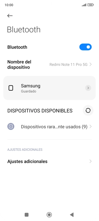 Pulsa la tecla de inicio para terminar y regresar a la pantalla de inicio.