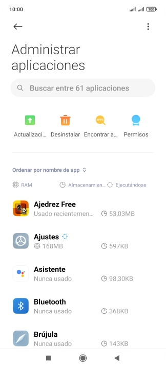 Pulsa la app deseada.