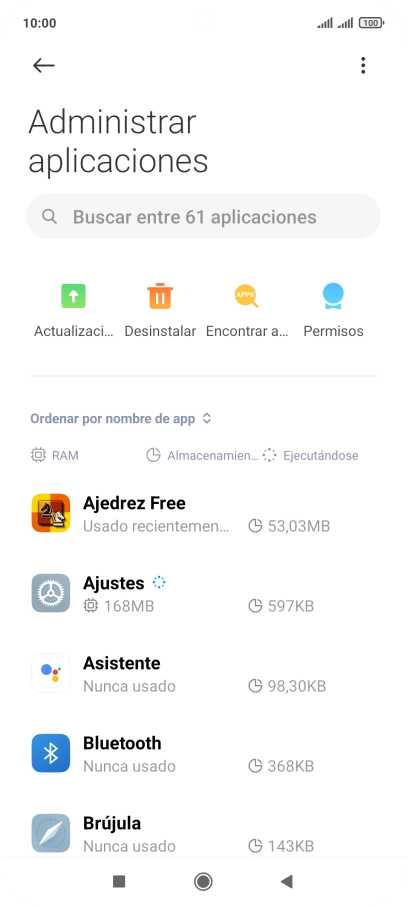 Pulsa la app deseada.