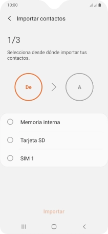 Pulsa la tarjeta SIM deseada.
