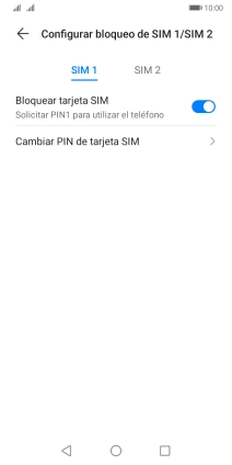 Pulsa la tarjeta SIM deseada.