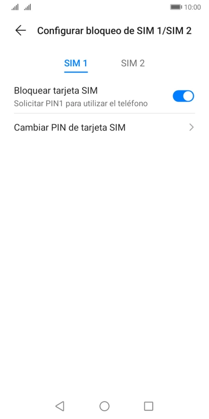 Pulsa la tarjeta SIM deseada.