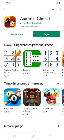 Pulsa la tecla de inicio para terminar y regresar a la pantalla de inicio.