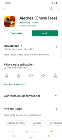 Pulsa Desinstalar.