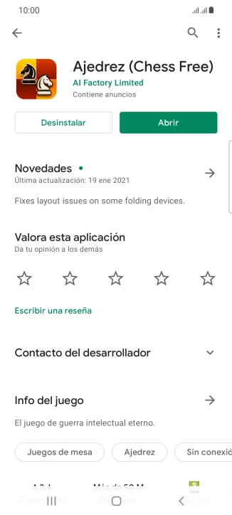 Pulsa Desinstalar.