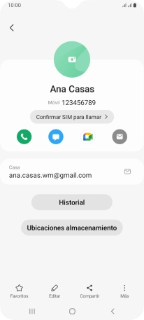 Pulsa el icono de realizar llamadas.