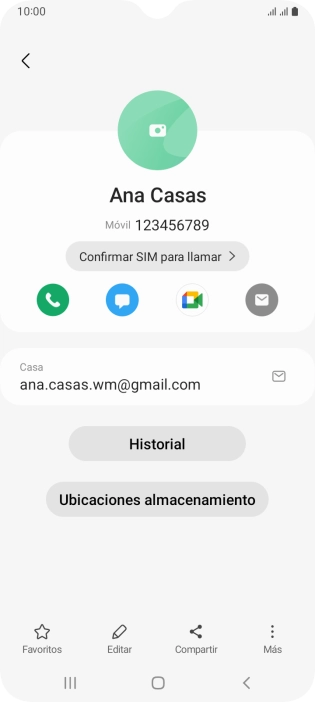 Pulsa el icono de realizar llamadas.