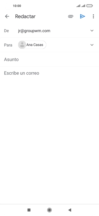 Pulsa Asunto e introduce el asunto deseado.