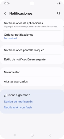 Pulsa Notificaciones de aplicaciones.