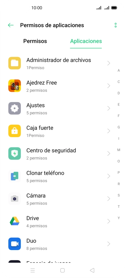Pulsa la app deseada.