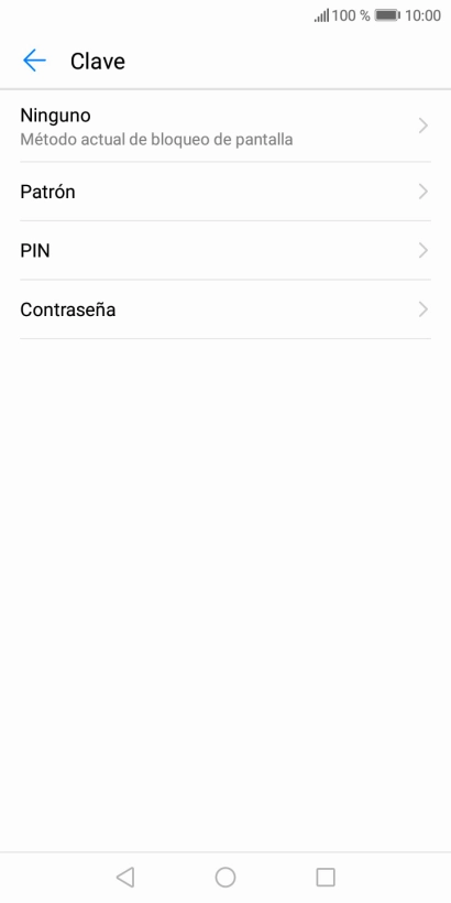 Pulsa Patrón y desliza el dedo por la pantalla para unir por lo menos cuatro puntos.