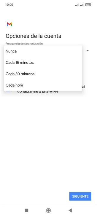 Pulsa el ajuste deseado.
