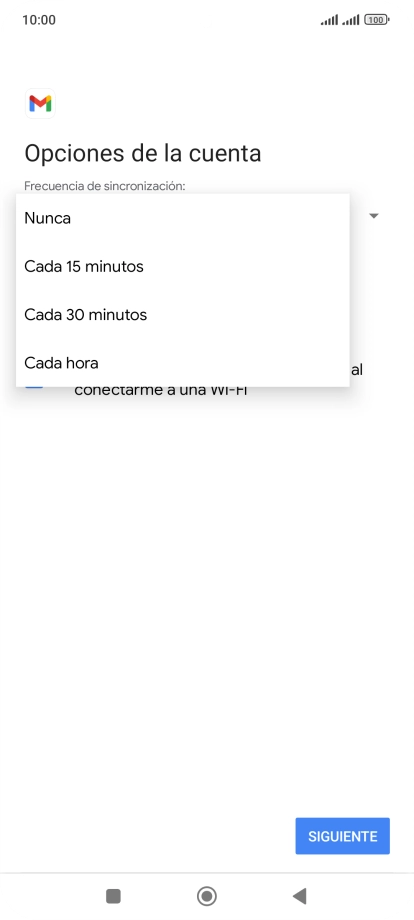 Pulsa el ajuste deseado.