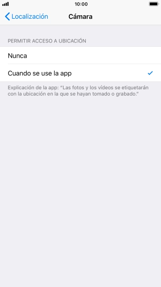 Pulsa el ajuste deseado para activar o desactivar la función.