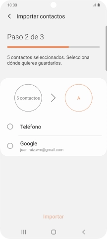 Pulsa Teléfono.