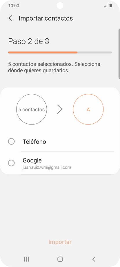 Pulsa Teléfono.