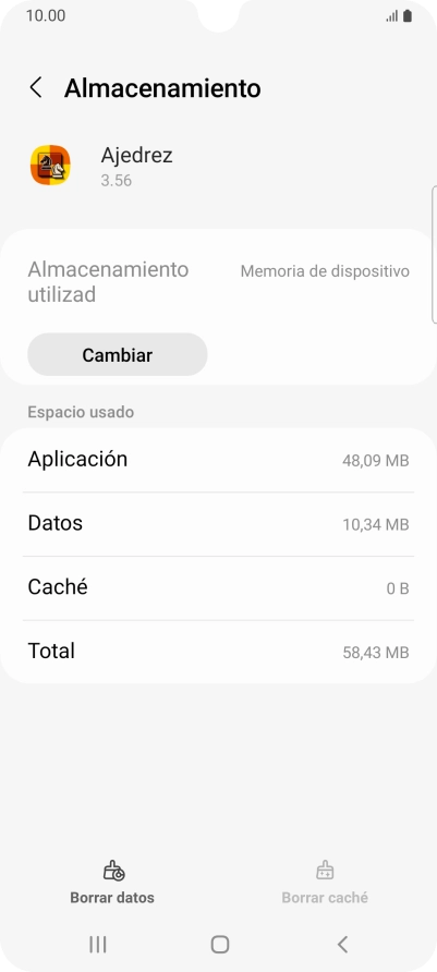 Pulsa la tecla de inicio para terminar y regresar a la pantalla de inicio.