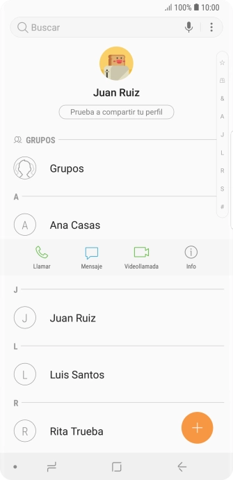 Pulsa Llamar.