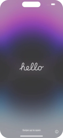 Desliza el dedo hacia arriba desde la parte inferior de la pantalla.
