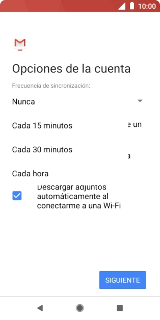 Pulsa el ajuste deseado.