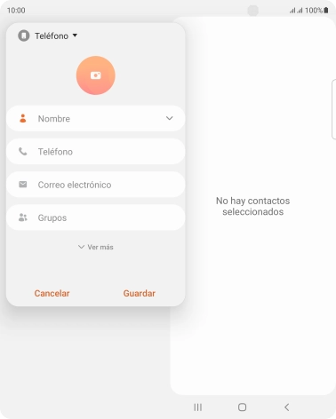 Pulsa la lista desplegable de la guía.